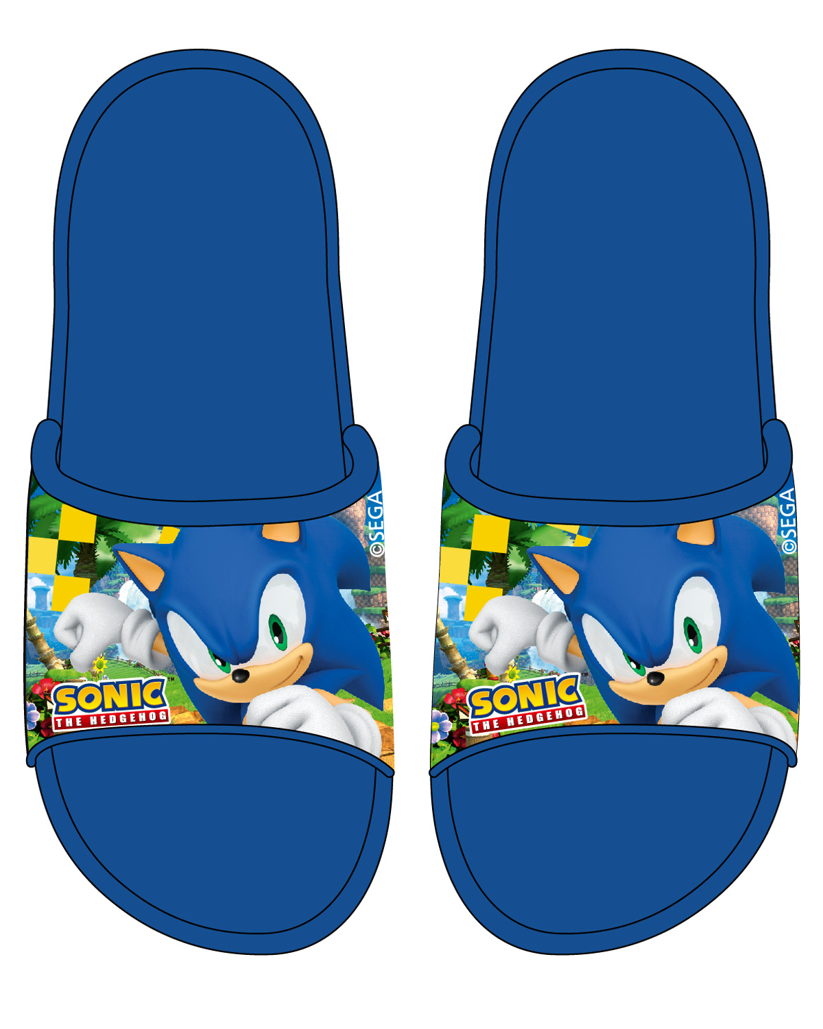 Ježek SONIC - licence Chlapecké pantofle - Ježek Sonic 5251041, modrá Barva: Modrá, Velikost: 33-34