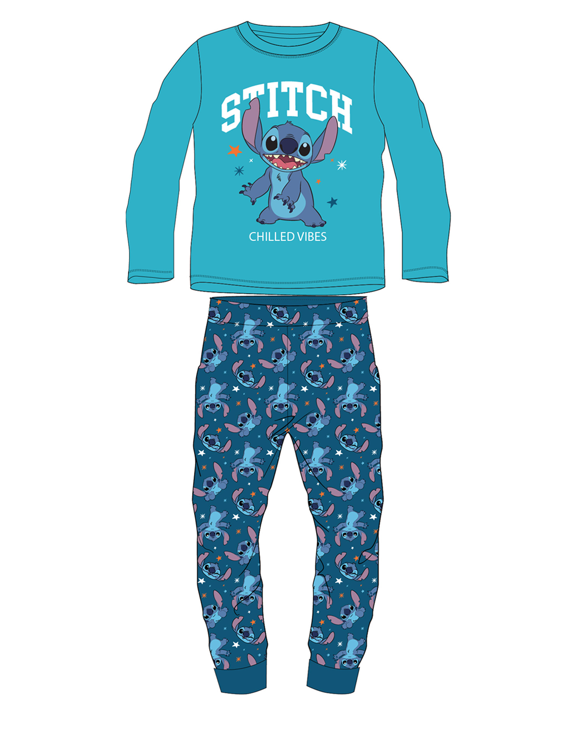 Lilo & Stitch - licence Chlapecké pyžamo - Lilo & Stitch 5204B886, tyrkysová / petrol Barva: Tyrkysová, Velikost: 122