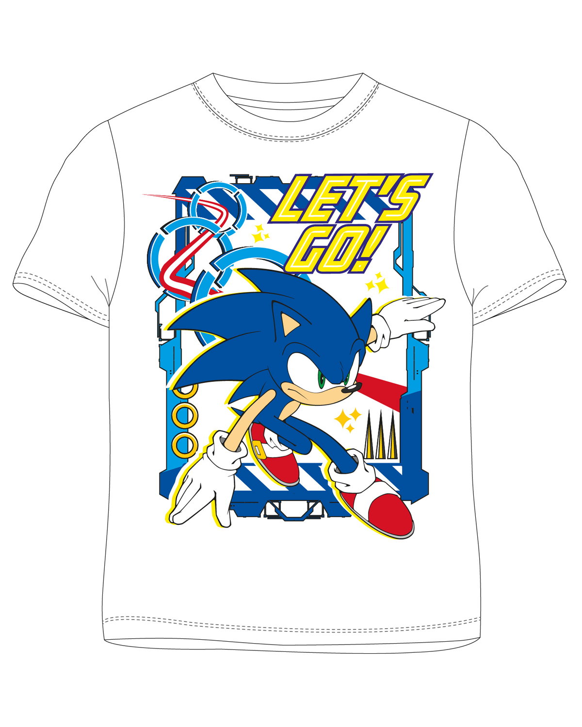 Ježek SONIC - licence Chlapecké tričko - Ježek Sonic 5202048, bílá Barva: Bílá, Velikost: 104