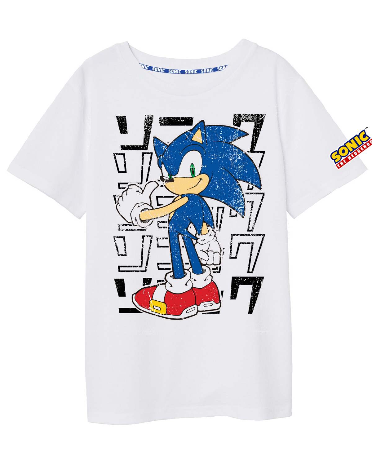 Ježek SONIC - licence Pánské tričko - Ježek Sonic 5302062, bílá Barva: Bílá, Velikost: L
