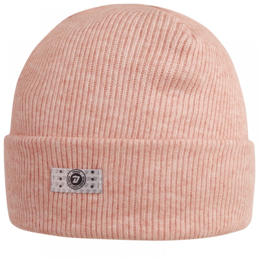 Levně Čepice Dráče - Rayon Rib 016, pudrová Barva: Starorůžová