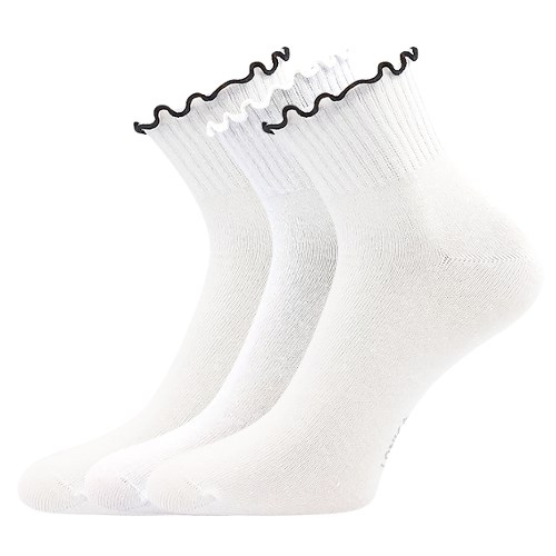 Levně 3PACK dámské ponožky Lonka -Sophia, bílá Barva: Bílá