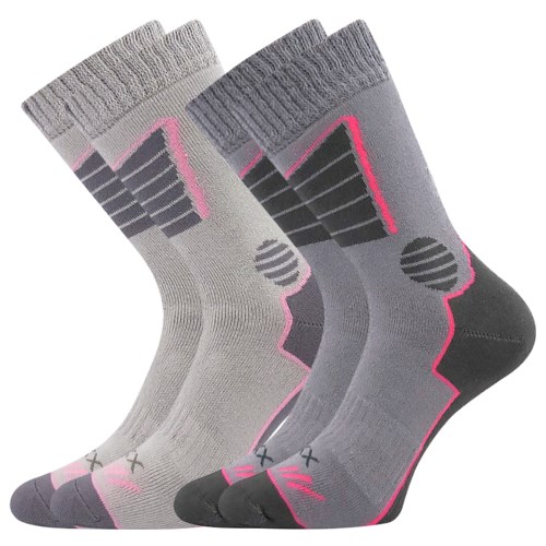 Levně 2PACK dívčí ponožky VoXX - Thermaxik, mix B Barva: Šedá