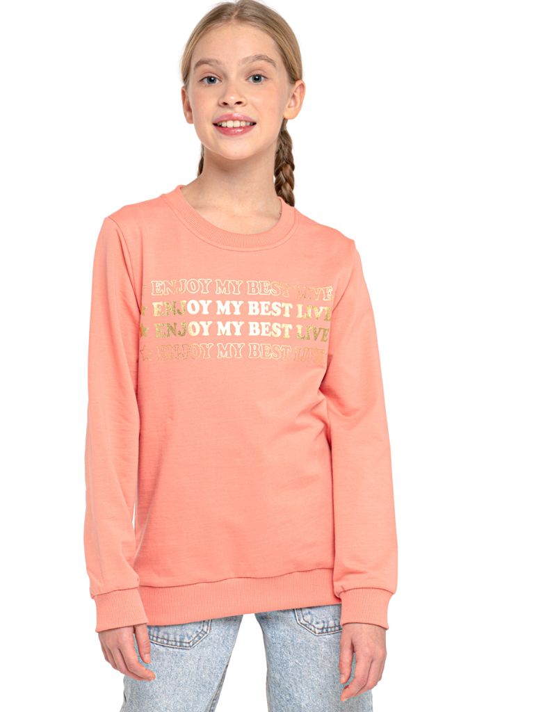 Dívčí mikina - Winkiki WJG 02947, meruňková Barva: Lososová