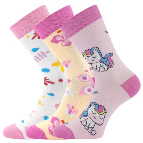Levně 3PACK dívčí ponožky Boma - Kaito, mix D Barva: Mix barev