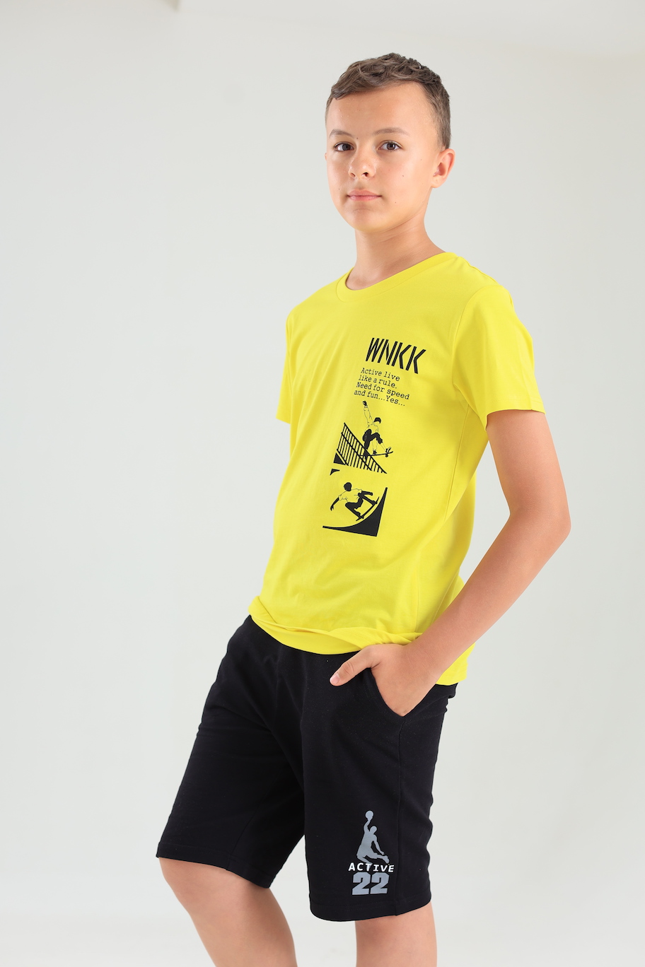 Levně Chlapecké tričko - Winkiki WTB 11987, žlutá Barva: Žlutá