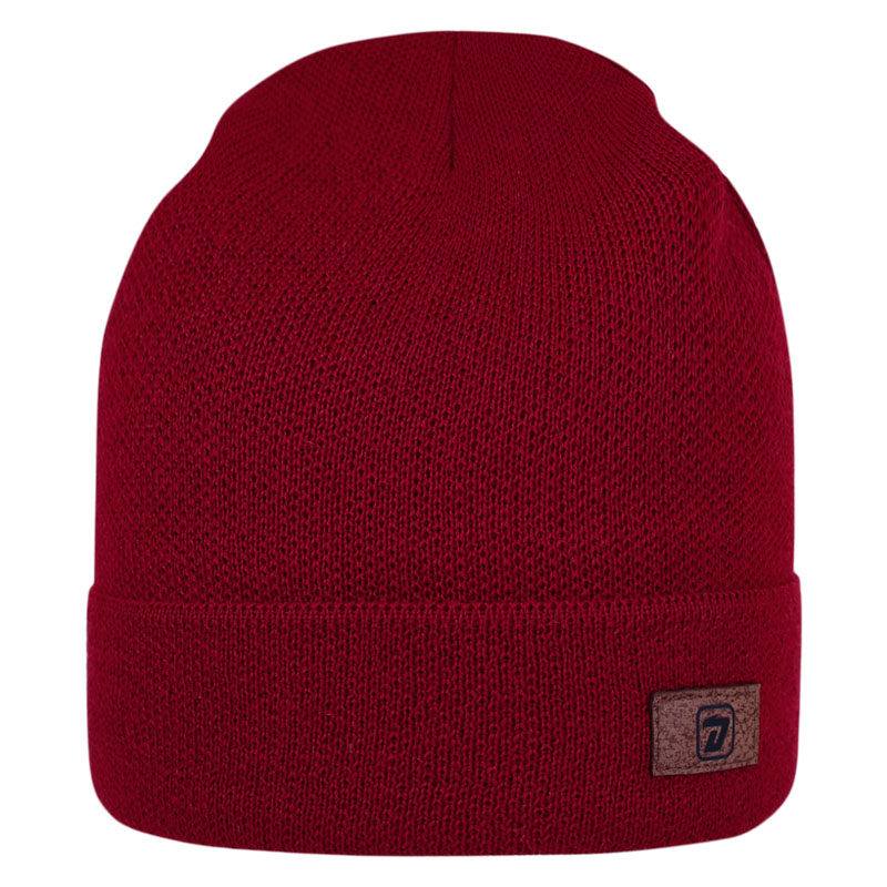 Merino pletená čepice Dráče - Urban 41, bordó Barva: Bordo, Velikost: 50-52