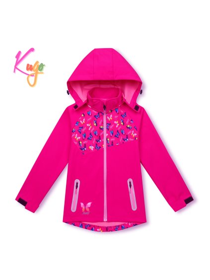 Dívčí softshellová bunda - KUGO HK3123, růžová (Kolor Różowy, Rozmiar 98)