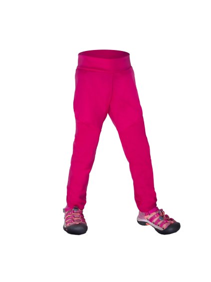 Dívčí softshellové kalhoty bez zateplení - Unuo pružné Sporty