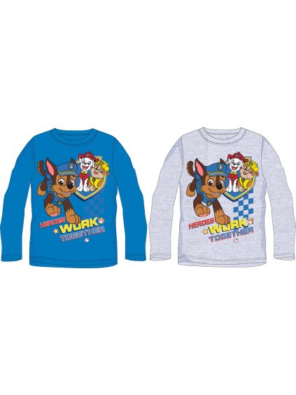 Chlapecké tričko - Paw Patrol 52021189, světle šedá (Kolor Szary, Rozmiar 98)