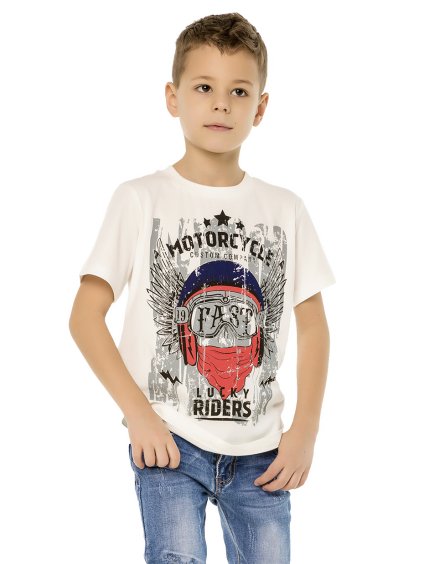 Chlapecké triko Winkiki - WJB 91380, bílá (Kolor Biały, Rozmiar 128)