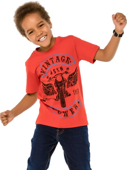 Chlapecké triko Winkiki - WJB 91381, červená (Kolor Czerwony, Rozmiar 128)