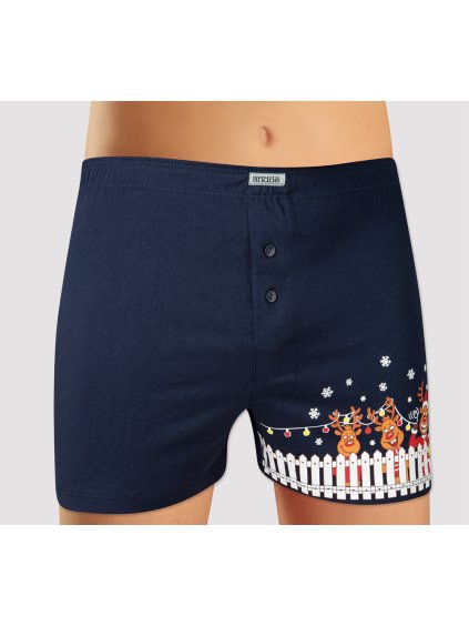 Pánské trenýrky - ANDRIE PS 5513, vel. M - 3XXL (Kolor Tmavě modrá, Rozmiar 46/48-M)