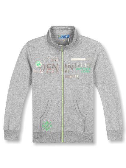 Chlapecka mikina M8056 seda