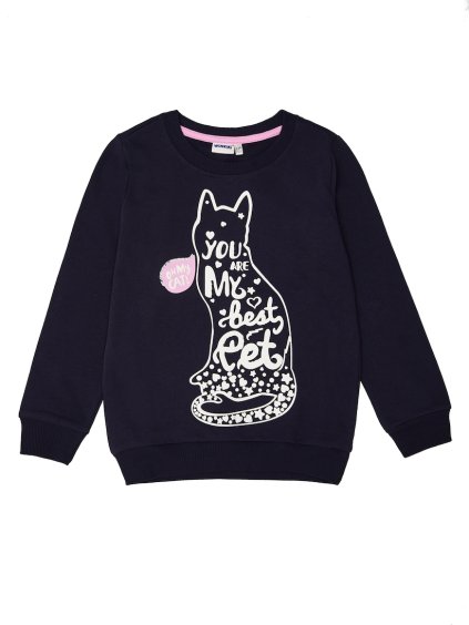 Dívčí mikina - Winkiki WJG 92586, černá (Kolor Czarny, Rozmiar 128)