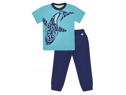 Chlapecké pyžamo - Winkiki WKB 91168, tyrkysová/ tmavě modrá (Farba Tyrkysová, Veľkosť 104)