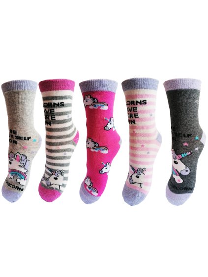 Dívčí ponožky Aura.Via - GNP6876, mix barev (Farba Mix farieb, Veľkosť 24-27)