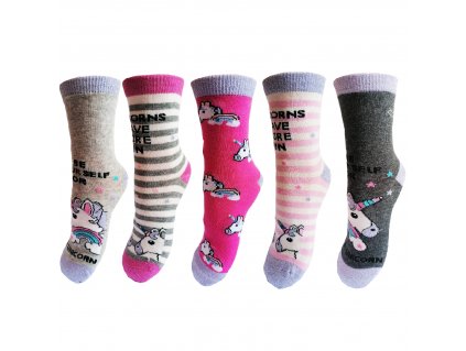 Dívčí ponožky Aura.Via - GNP6876, mix barev (Farba Mix farieb, Veľkosť 24-27)