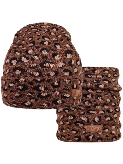 Merino pletená čepice a nákrčník