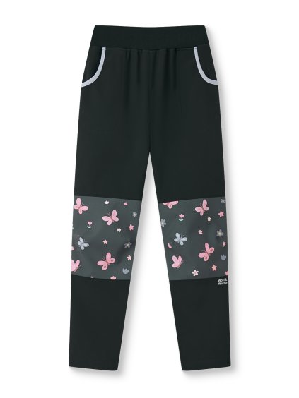 Dívčí softshellové kalhoty bez fleecu