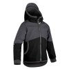 Dětská softshellová bunda s fleecem - Unuo Street, černá/ žíhaná antracitová (Farba Čierná, Veľkosť 104-110)
