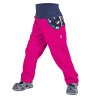 Dívčí softshellové kalhoty bez zateplení - Unuo Jednorožci, růžová (Farba Ružová, Veľkosť 98-104)