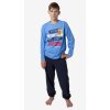 Chlapecké pyžamo- CALVI 18-335, ve.150-170 (Farba Modrá, Veľkosť 170)