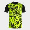 103729.121 CAMISETA MANGA CORTA LION II NEGRO AMARILLO FLUOR