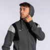 102733.151 CONFORT III ZIP-UP HOODIE MELANGE GREY