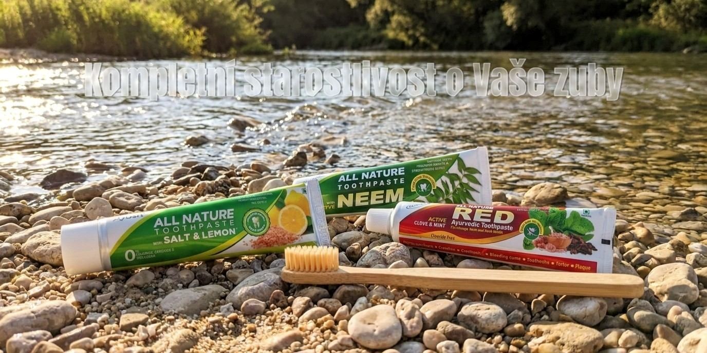 Zubní pasty Neem a RED - léto s ájurvédskými zubními pastami