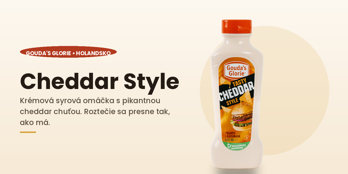 Gouda's Glorie Tasty Cheddar Style
