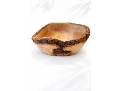 Rustikální mistička z olivého dřeva