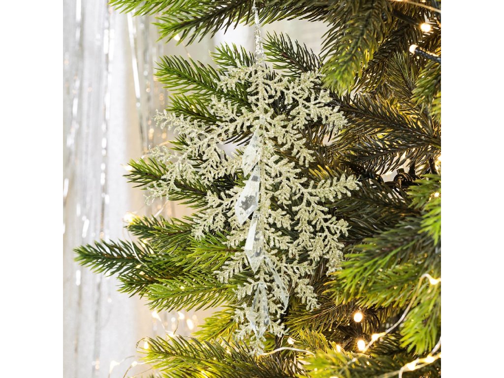 ArtFir Vianočná dekorácia 88 | šampaň 10 x 25 cm