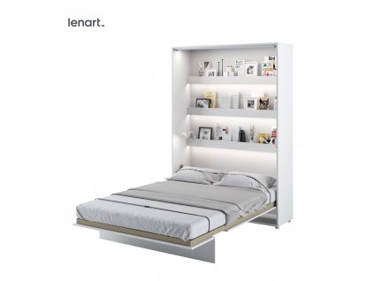 Sklápacia posteľ Lenart BED CONCEPT BC 01biely lesk 140 x 200 cm