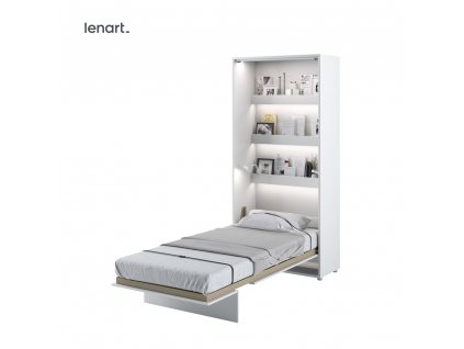 Sklápacia posteľ Lenart BED CONCEPT BC 03 biely lesk 90 x 200 cm