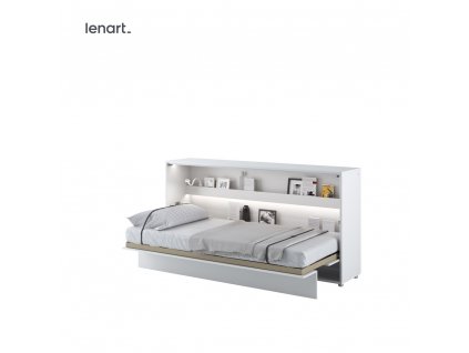 Sklápacia posteľ Lenart BED CONCEPT BC 06p biely lesk 90 x 200 cm