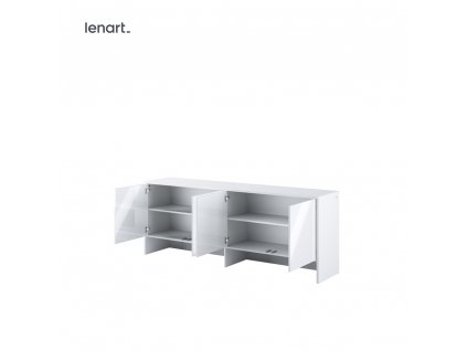 Nadstavec pre sklápaciu posteľ Lenart BED CONCEPT BC 10p biely lesk