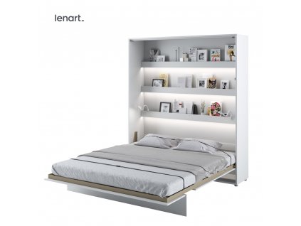 Sklápacia posteľ Lenart BED CONCEPT BC 13 biely lesk180 x 200 cm