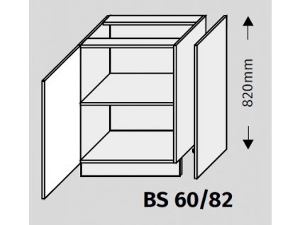 Double system BS 60/82 ku kuchynským linkám