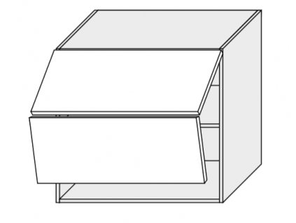 Kuchynská skrinka horná, W8B/80 Aventos Amaro (Farba korpusu BIELA)
