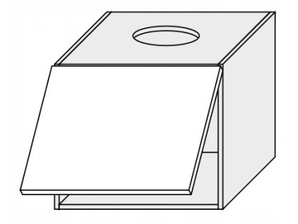 Kuchynská skrinka horná, W8/60 Amaro (Farba korpusu BIELA)