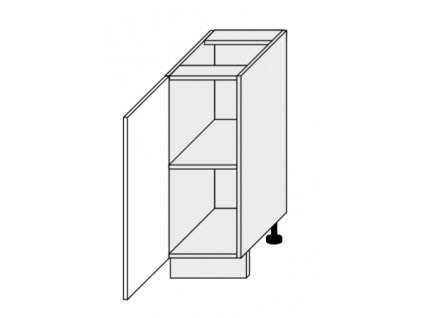 Kuchynská skrinka spodná, D1D/30 Amaro (Farba korpusu BIELA)