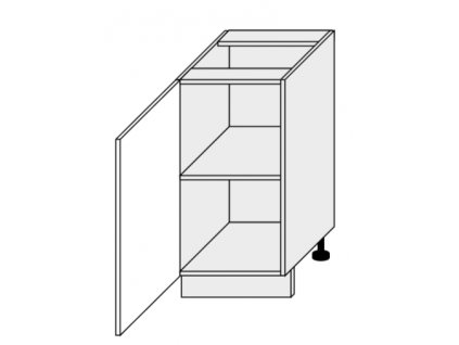 Kuchynská skrinka spodná, D1D/40 Amaro (Farba korpusu BIELA)
