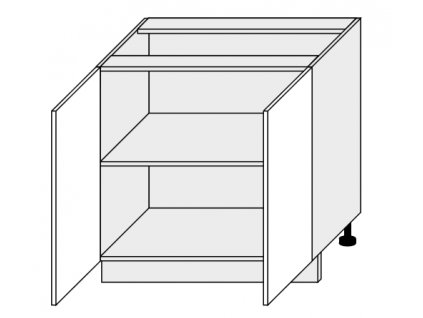 Kuchynská skrinka spodná, D11/80 Amaro (Farba korpusu BIELA)