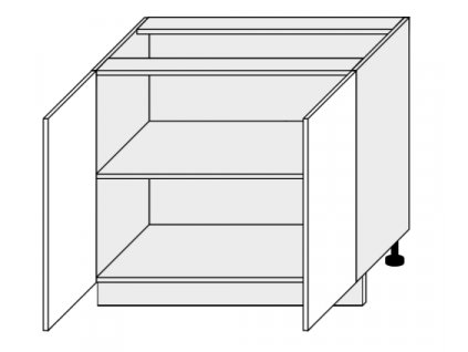 Kuchynská skrinka spodná, D11/90 Amaro (Farba korpusu BIELA)