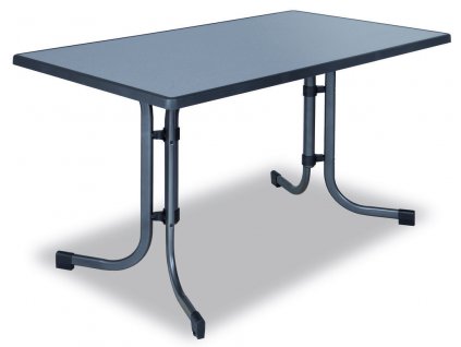 Veľký skladací stôl PIZZARRA s kovovou pevnou konštrukciou a odolnou vrchnou doskou sevelit s možnoťou zloženia 70x115 cm