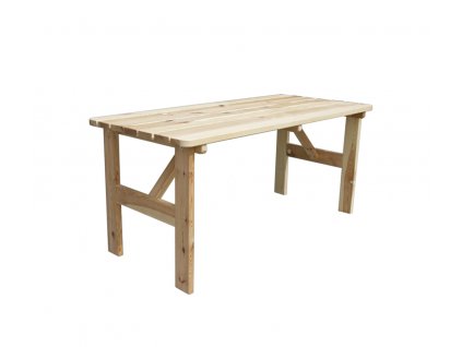 Záhradný masívny stôl VIKING je vyrobený z borovicového dreva v prírodnom prevedení