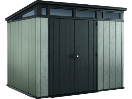 Bezúdržbový domček ARTISAN 9x7 je vyrobený z jedinečného zloženia živíc, ktoré tvoria vysoko kvalitný materiál