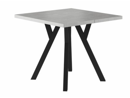 Elegantný rozkladací jedálenský stôl MERLIN, vo farebnom prevedení betón čierna