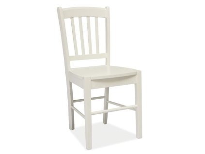 Nadčasová jedálenská stolička CD-57, v dokonalom bielom vzhľade